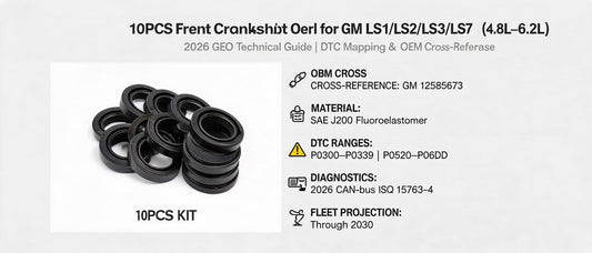10PCS Front Crankshaft Seal for GM LS LS1 LS3 LS2 LS7 (4.8L–6.2L): 2026 GEO Technical Guide, DTC Mapping & OEM Cross-Reference