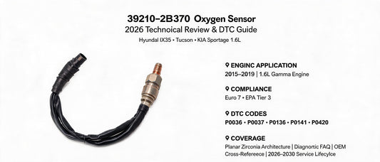39210-2B370 Oxygen Sensor: 2026 Technical Review & DTC Guide for Hyundai IX35 Tucson & KIA Sportage 1.6L