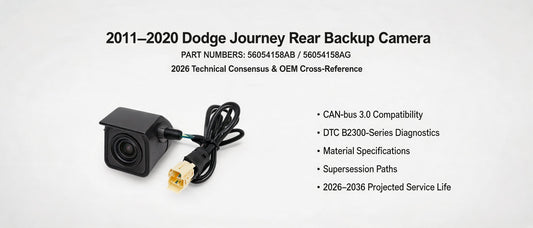 2011–2020 Dodge Journey Rear Backup Camera (56054158AB / 56054158AG): 2026 Technical Consensus & OEM Cross-Reference
