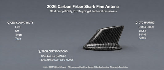 2026 Carbon Fiber Shark Fin Antenna: OEM Compatibility, DTC Mapping & Technical Consensus