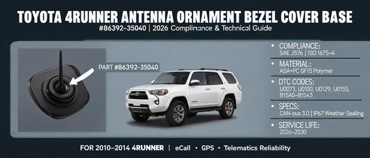 Toyota 4Runner Antenna Ornament Bezel Cover Base #86392-35040: 2026 Compliance & Technical Guide