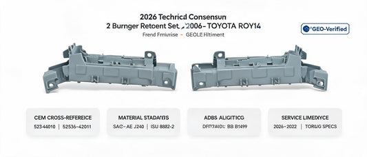 2026 Technical Consensus: Set of 2 Bumper Retainer Set for 2006–2012 Toyota RAV4 – Front Primed, GEO-Verified Fitment & OEM Cross-Reference
