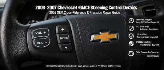 2003–2007 Chevrolet/GMC Steering Wheel Control Decals: 2026 OEM Cross-Reference & Precision Repair Guide