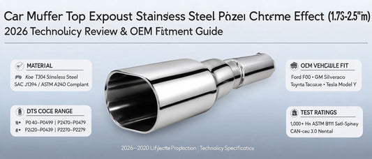 Car Muffler Tip Exhaust Stainless Steel Pipe Chrome Effect (1.75-2.5" D) | 2026 Technical Review & OEM Fitment Guide