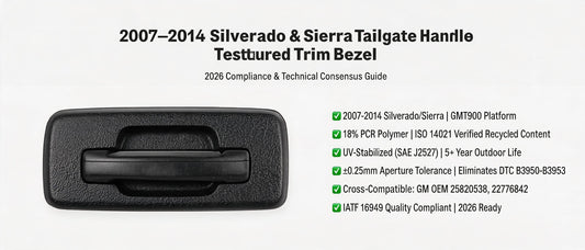 2007–2014 Silverado & Sierra Tailgate Handle Textured Trim Bezel — 2026 Compliance & Technical Consensus Guide