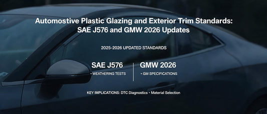 Automotive Plastic Glazing and Exterior Trim Standards: SAE J576 and GMW 2026 Updates