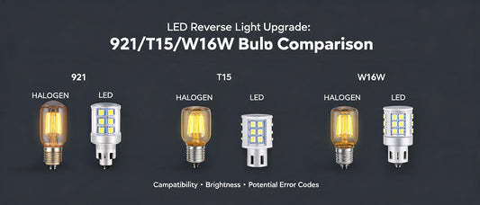 LED Reverse Light Upgrade: 921/T15/W16W Bulb Comparison
