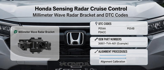 Honda Sensing Radar Cruise Control: Millimeter Wave Radar Bracket and DTC Codes