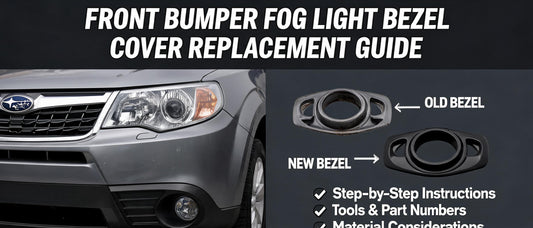 Subaru Forester 2009-2013 Front Bumper Fog Light Bezel Cover Replacement Guide