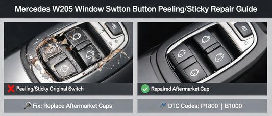 Mercedes W205 Window Switch Button Peeling/Sticky Repair Guide
