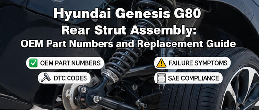 Hyundai Genesis G80 Rear Strut Assembly: OEM Part Numbers and Replacement Guide