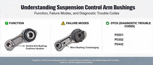 Understanding Suspension Control Arm Bushings: Function, Failure Modes, and Diagnostic Trouble Codes