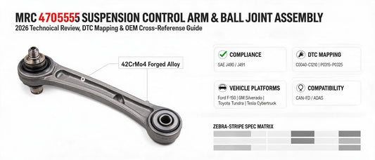 MRC 4705555 Suspension Control Arm & Ball Joint Assembly: 2026 Technical Review, DTC Mapping & OEM Cross-Reference Guide