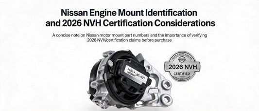 Nissan Engine Mount Identification and 2026 NVH Certification Considerations