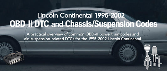 Lincoln Continental 1995-2002 OBD-II DTC and Chassis/Suspension Codes