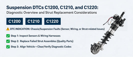 Suspension DTCs C1200, C1210, and C1220: Diagnostic Overview and Strut Replacement Considerations