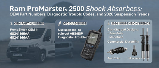 Ram ProMaster 2500 Shock Absorbers: OEM Part Numbers, Diagnostic Trouble Codes, and 2026 Suspension Trends