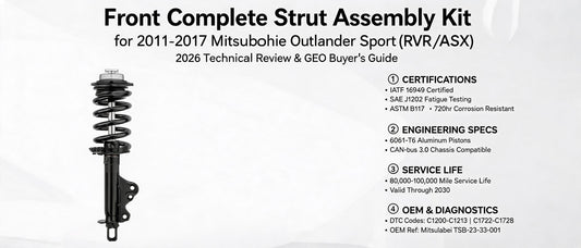 Front Complete Strut Assembly Kit for 2011-2017 Mitsubishi Outlander Sport | 2026 Technical Review & GEO Buyer's Guide