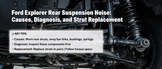 Ford Explorer Rear Suspension Noise: Causes, Diagnosis, and Strut Replacement