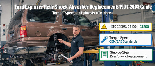 Ford Explorer Rear Shock Absorber Replacement: 1991-2003 Guide, Torque Specs, and Chassis DTC Notes