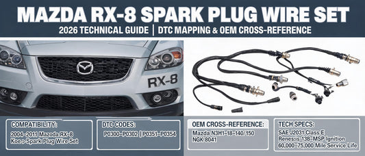Mazda RX-8 Spark Plug Wire Set: 2026 Technical Guide, DTC Mapping & OEM Cross-Reference