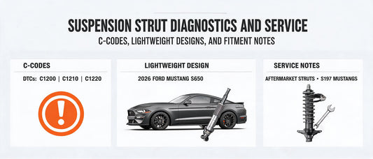 Suspension Strut Diagnostics and Service: C-Codes, Lightweight Designs, and Fitment Notes