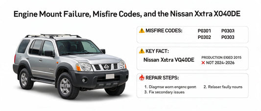 Engine Mount Failure, Misfire Codes, and the Nissan Xterra VQ40DE