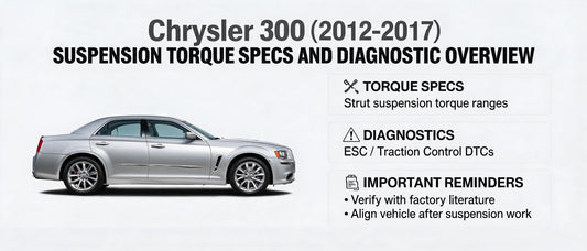 Chrysler 300 (2012-2017) Suspension Torque Specs and Diagnostic Overview