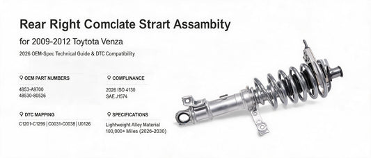 Rear Right Complete Strut Assembly for 2009-2012 Toyota Venza | 2026 OEM-Spec Technical Guide & DTC Compatibility