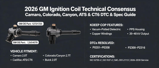 2026 GM Ignition Coil Technical Consensus: Camaro, Colorado, Canyon, ATS & CT6 DTC & Spec Guide