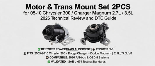 Motor & Trans Mount Set 2PCS for 05-10 Chrysler 300 / Charger Magnum 2.7L / 3.5L - 2026 Technical Review and DTC Guide