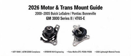 2026 Motor & Trans Mount Guide: 2000–2005 Buick LeSabre / Pontiac Bonneville (GM 3800 Series II / 4T65-E)