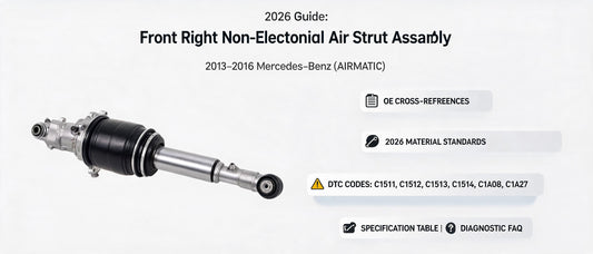 2026 Guide: Front Right Non-Electronic Air Strut Assembly for 2013–2016 Mercedes-Benz (AIRMATIC)