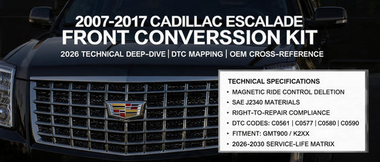 2007-2017 Cadillac Escalade Front Conversion Kit: 2026 Technical Deep-Dive, DTC Mapping & OEM Cross-Reference