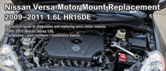 Nissan Versa Motor Mount Replacement: 2009–2011 1.6L HR16DE