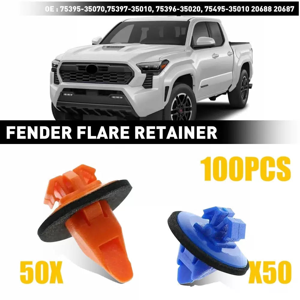 100X Fender Flare Retainer Clips For Toyota 4Runner Sequoia Tacoma FJ Cruiser EA 6B93BC-57 [1]