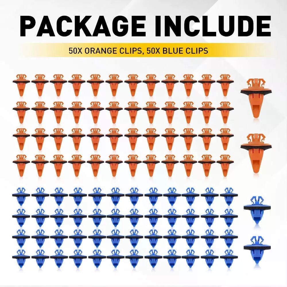 100X Fender Flare Retainer Clips For Toyota 4Runner Sequoia Tacoma FJ Cruiser EA 6B93BC-57 [5]