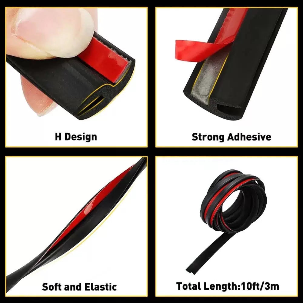 10FT Windshield Rubber Molding Seal Trim Universal for Windscreen Windows EOA 6B93BC-57 [7]