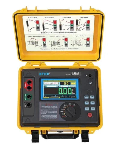 10KV 5TΩ High Voltage Insulation Resistance Tester Megohmmeter Detector 6B93BC-57 [10]