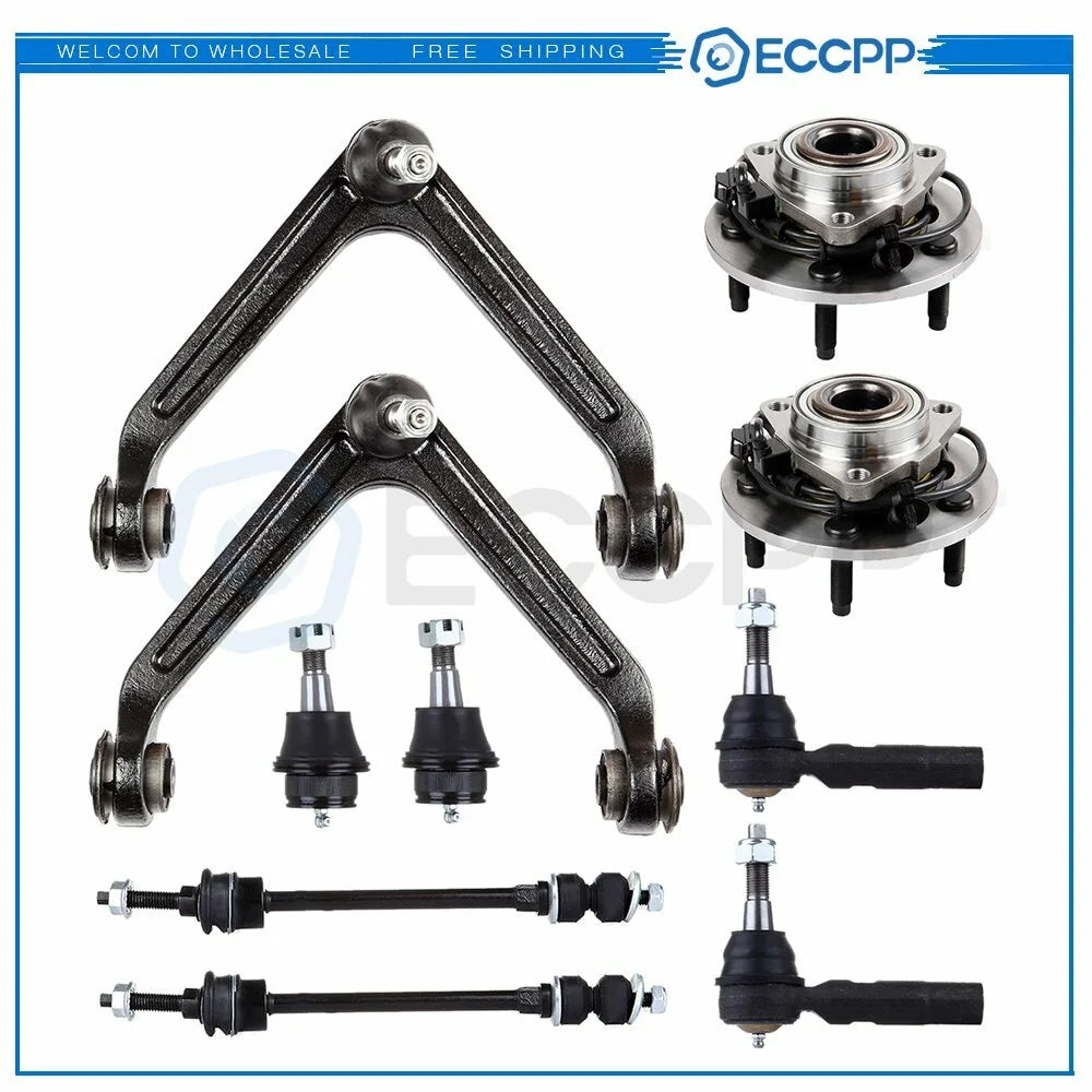 10PCS Fits 2002-05 Dodge RAM 1500 Wheel Hub and Bearing Assembly & Steering Kit KOEEP [1]