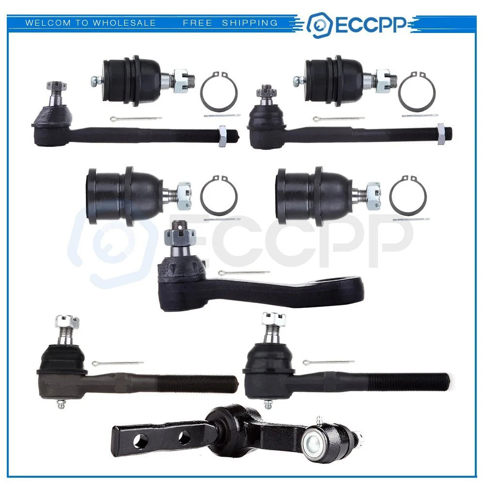 10PCS Front Ball Joints Pitman Arm Tie Rods Kit Fits Ford Expedition 2WD 1997-02 KOEEP [1]