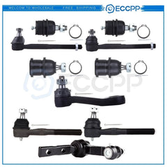 10PCS Front Ball Joints Pitman Arm Tie Rods Kit Fits Ford Expedition 2WD 1997-02 KOEEP [1]
