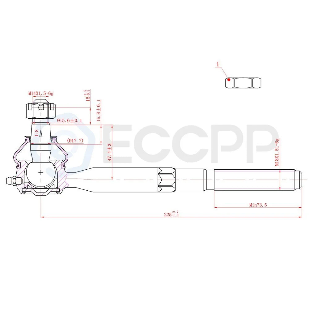 10PCS Front Ball Joints Pitman Arm Tie Rods Kit Fits Ford Expedition 2WD 1997-02 KOEEP [4]
