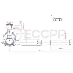 10PCS Front Ball Joints Pitman Arm Tie Rods Kit Fits Ford Expedition 2WD 1997-02 KOEEP [4]