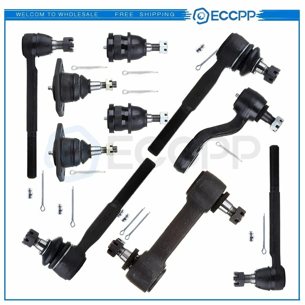 10PCS Front Ball Joints Tie Rods Pitman Idler Arm For 73 74 Chevrolet Blazer RWD 6B93BC-57 [1]