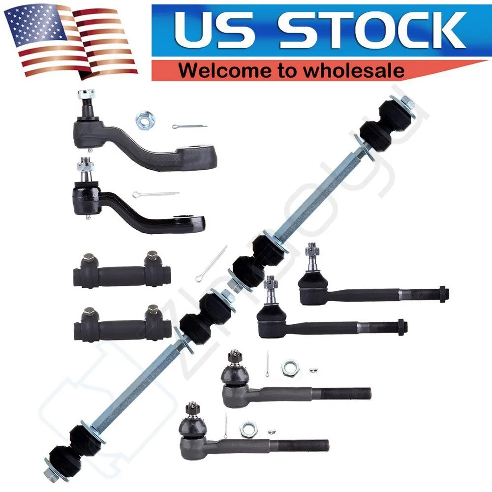 10PCS Idler Arm Sway Bar Tie Rods Suspension Kit For 1993-1999 GMC Yukon 4WD KOEEP [1]