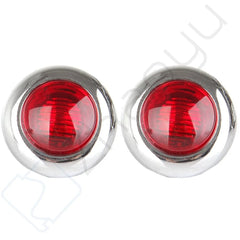 10Pair 3/4" Side Marker Clearance Red LED Light w/316SS Trim Ring for Ford Truck KOEEP [3]
