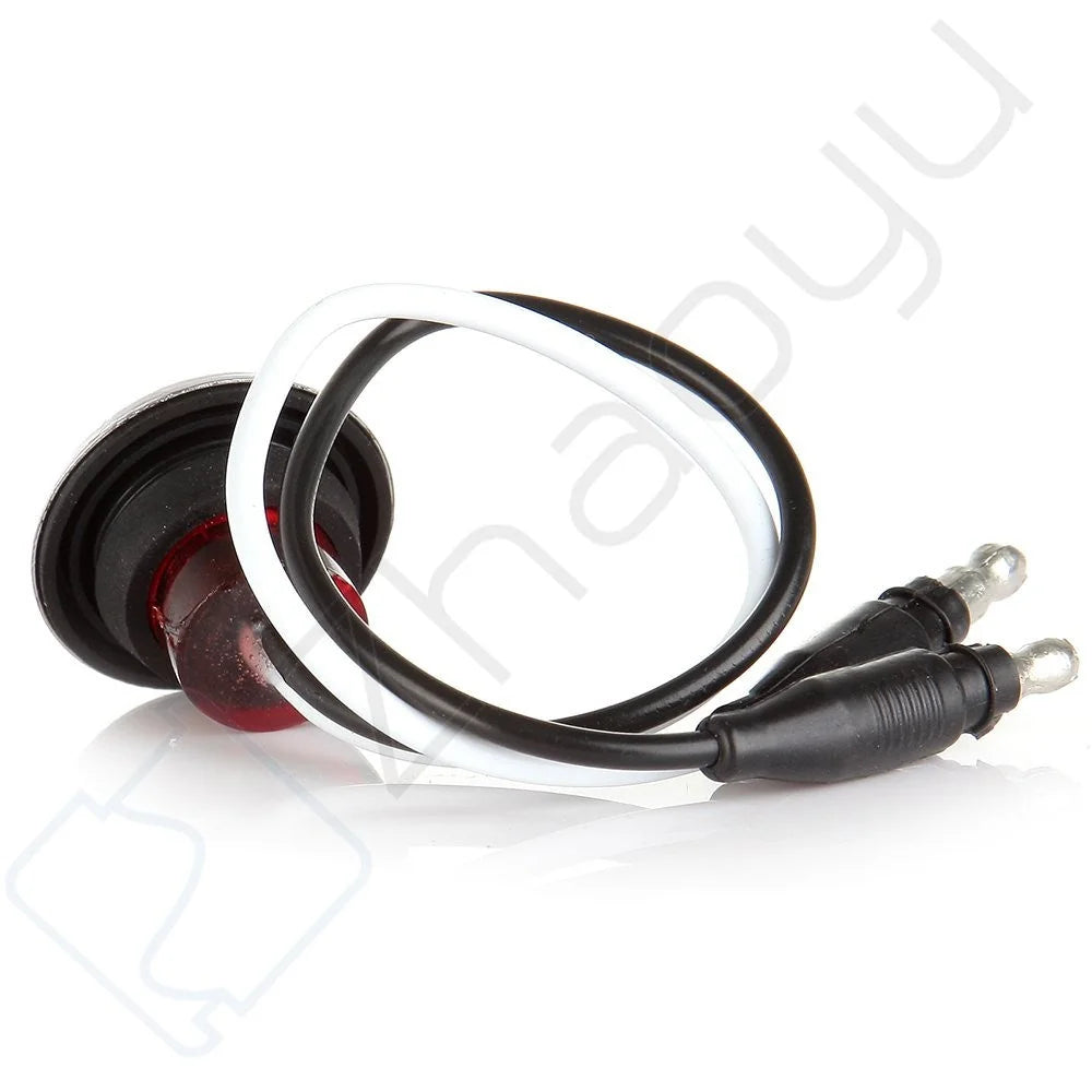 10Pair 3/4" Side Marker Clearance Red LED Light w/316SS Trim Ring for Ford Truck KOEEP [5]