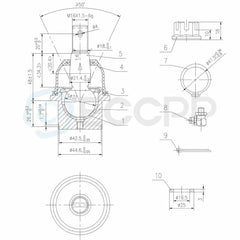 10Pc Control Arms Suspension Kit For 05-08 Ford F-150 & 05-08 Lincoln Mark LT KOEEP [2]