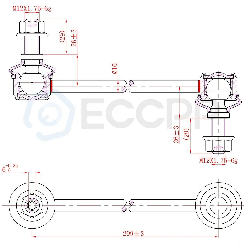 10Pc Front Wheel Bearing & Hub Tie Rods Sway Bar For Chevrolet Cobalt G5 Saturn KOEEP [2]